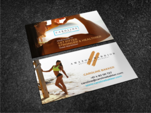 Fitness blog needs business cards | Visitenkarten-Design von Atvento Graphics