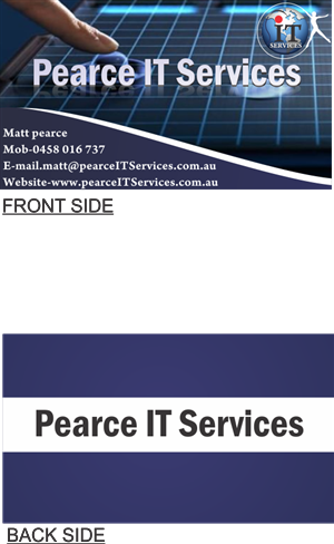 Logo and Business Card Design by riturajkansal1 for Pearce IT Services Pty Ltd | Design: #2754306