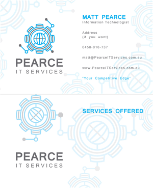 Diseño de Logo y Tarjeta de Presentación por burnek para Pearce IT Services Pty Ltd | Diseño: #2763351