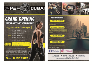 Flyer Design by Nuwan Sameera for Primal Evolution Fitness | Design #17718588