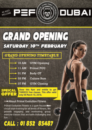 Flyer Design by Nuwan Sameera for Primal Evolution Fitness | Design: #17718589
