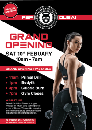 Flyer Design by Cheryl for Primal Evolution Fitness | Design: #17711627