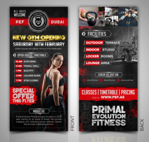 Flyer Design by SAI DESIGNS for Primal Evolution Fitness | Design: #17723954