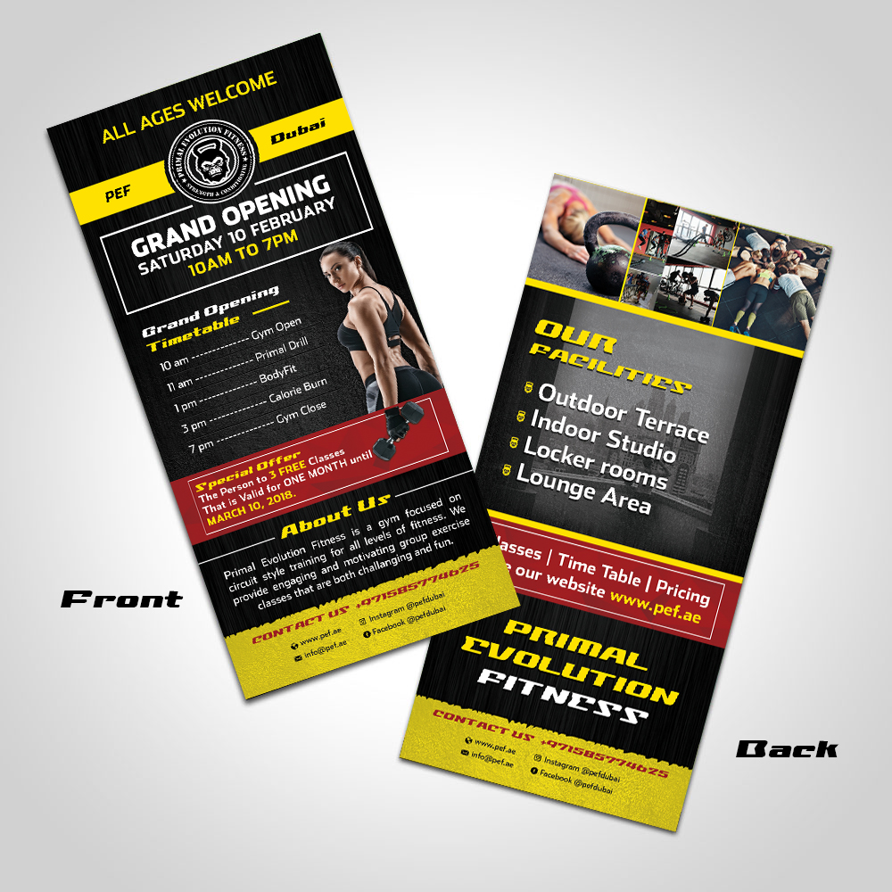 Flyer-Design von RGraphic für Primal Evolution Fitness | Design #17717744