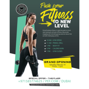 Flyer Design by jyllondon for Primal Evolution Fitness | Design: #17708521