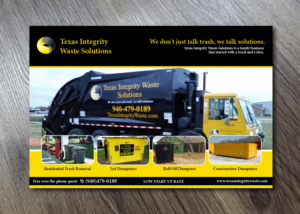Postkarten-Design von Alexandar für North Texas Integrity Septic & Pumping, LLC | Design: #17756995