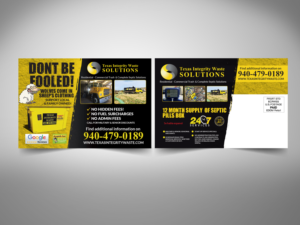 Diseño de Postal por Priyo Subarkah para North Texas Integrity Septic & Pumping, LLC | Diseño #17752958