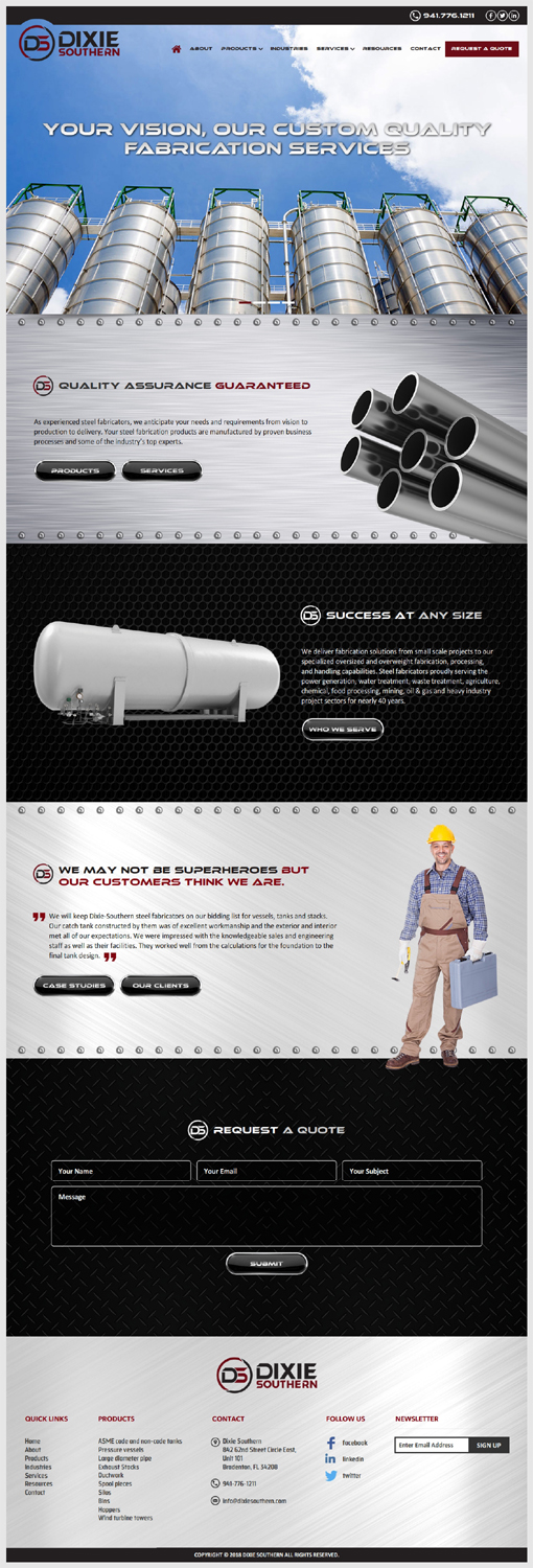 Web Design by -Marc- for Southeastern Construction | Design #17803213
