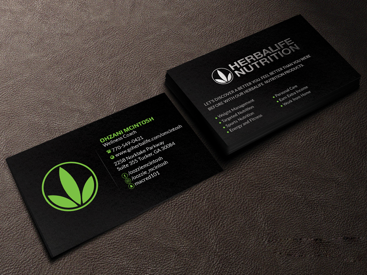 Business Card Design by Creations Box 2015 for Herbalife Nutrition | Design #17819311