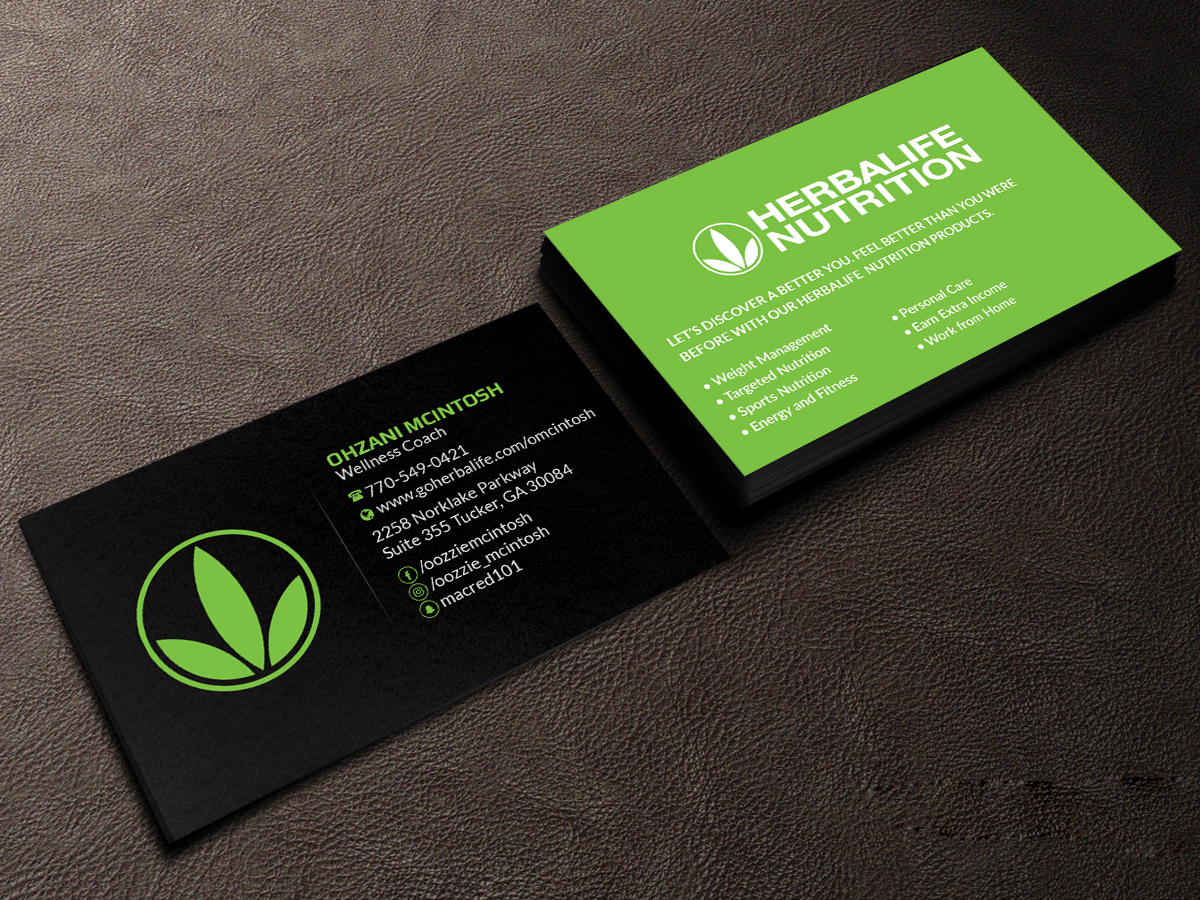 Business Card Design by Creations Box 2015 for Herbalife Nutrition | Design #17819313