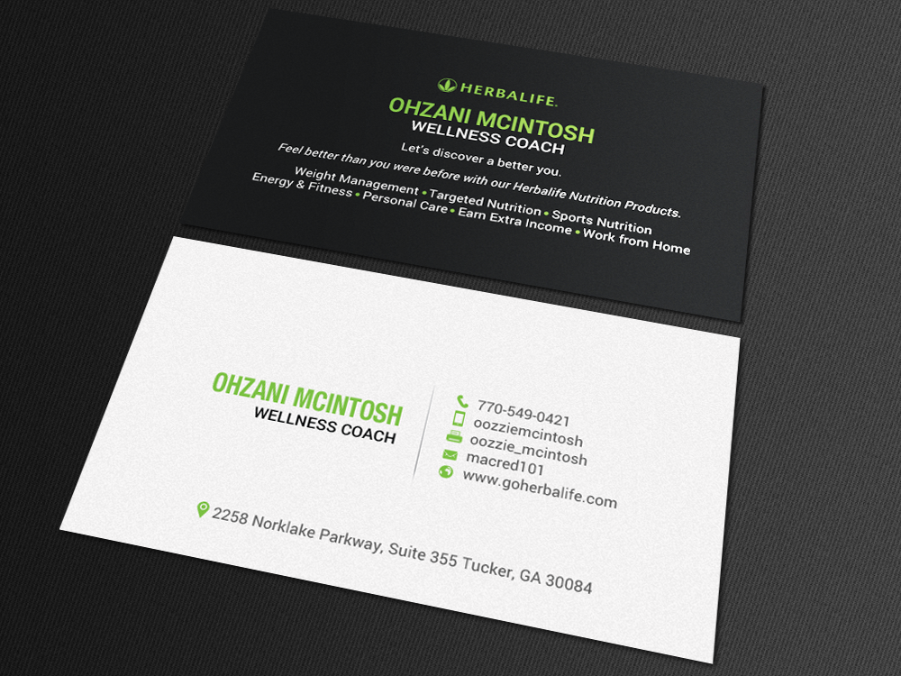 Business Card Design by chandrayaan.creative for Herbalife Nutrition | Design #17820246
