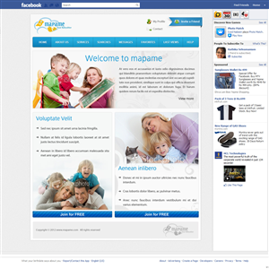Facebook-Design von pb