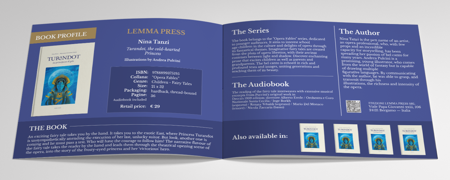 Diseño de Catálogo por H M Design Studio para Edizioni Lemma Press S.r.l. | Diseño #17746557