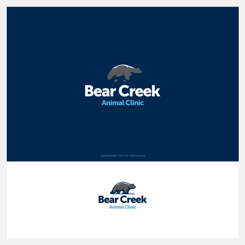 Logo Design by madeli for Bear Creek Animal Clinic | Design #17717448