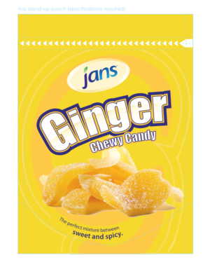 Design for Jans Ginger Chewy Candy!  | Verpackungs-Design von Designer Mate