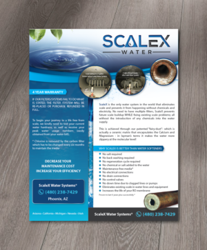 Flyer for ScaleX Water Systems             | Flyer Design by alex989