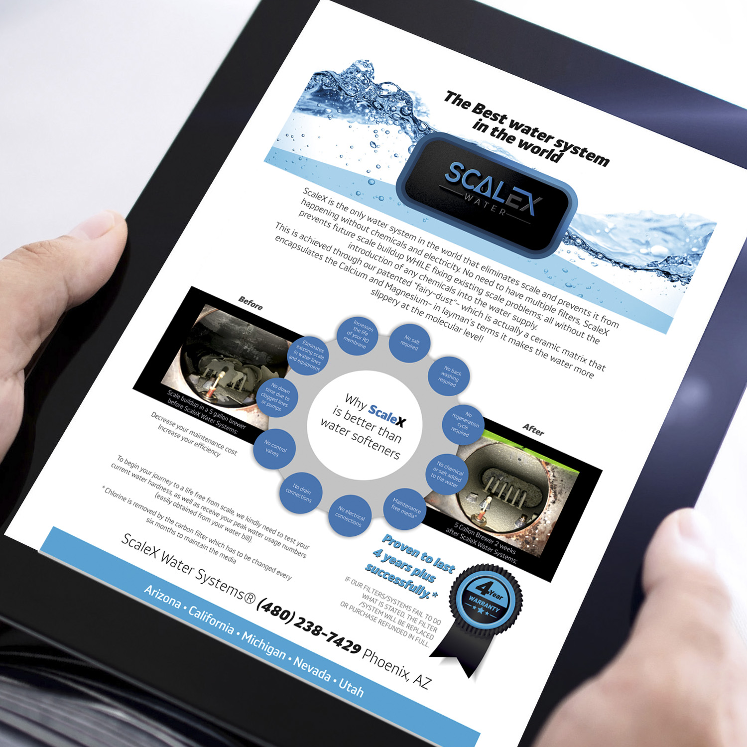 Flyer Design by angelcolmenares3 for ScaleX Pro Water | Design #17709780