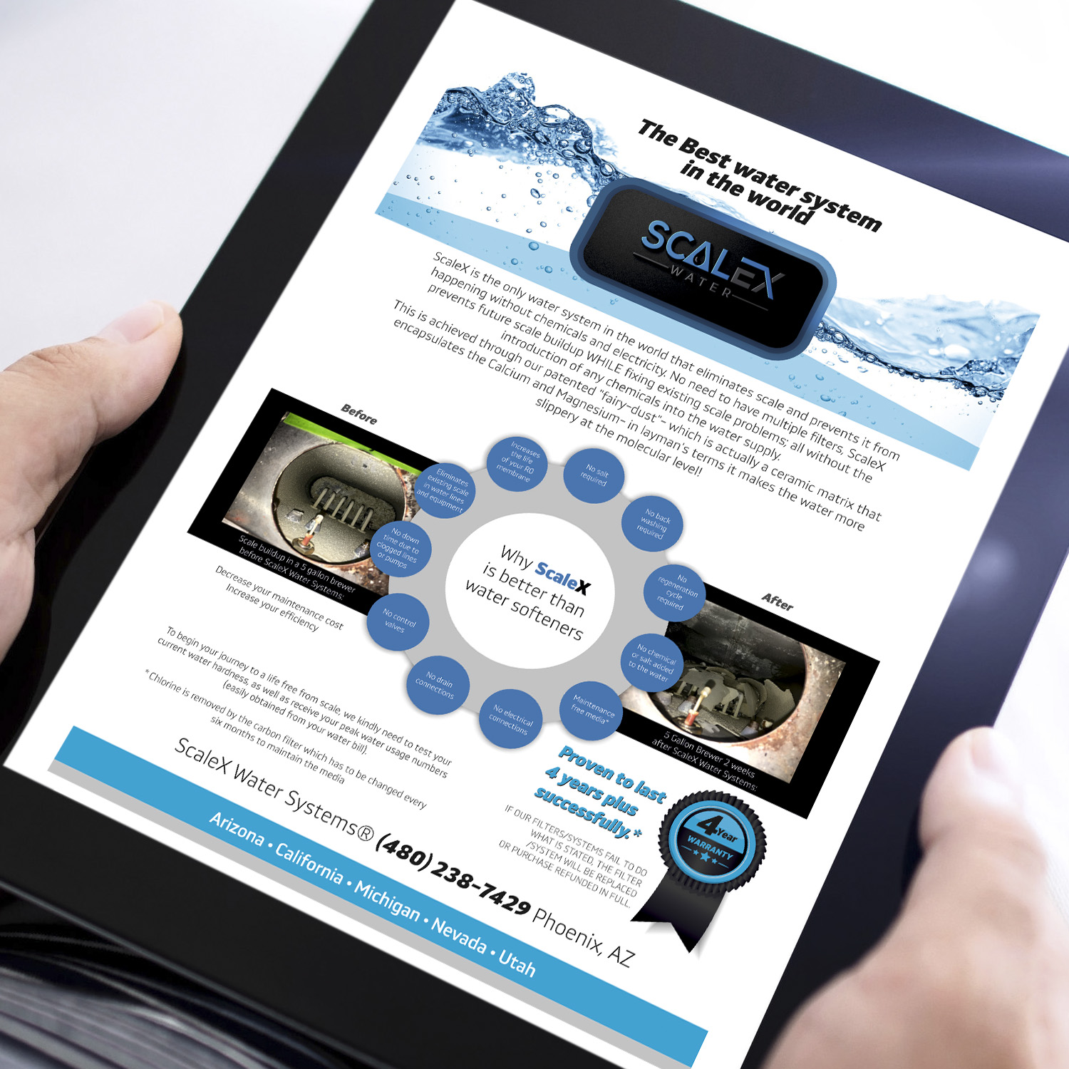 Flyer Design by angelcolmenares3 for ScaleX Pro Water | Design #17721371