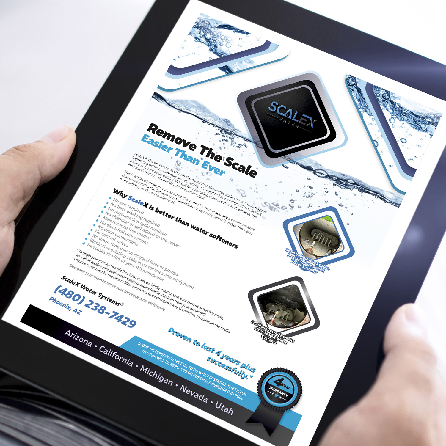 Flyer Design by angelcolmenares3 for ScaleX Pro Water | Design #17721385