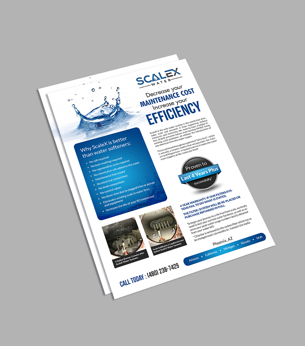 Flyer Design by Deepak_9_Malhotra for ScaleX Pro Water | Design #17730437