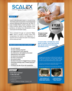 Flyer for ScaleX Water Systems             | Diseño de Flyer por ecorokerz