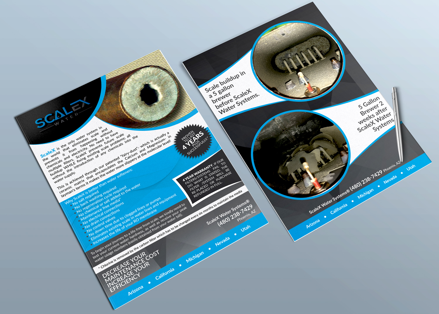 Flyer Design by Dexter Solutions for ScaleX Pro Water | Design #17725740