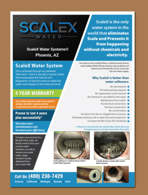 Flyer for ScaleX Water Systems             | Flyer Design by meet007