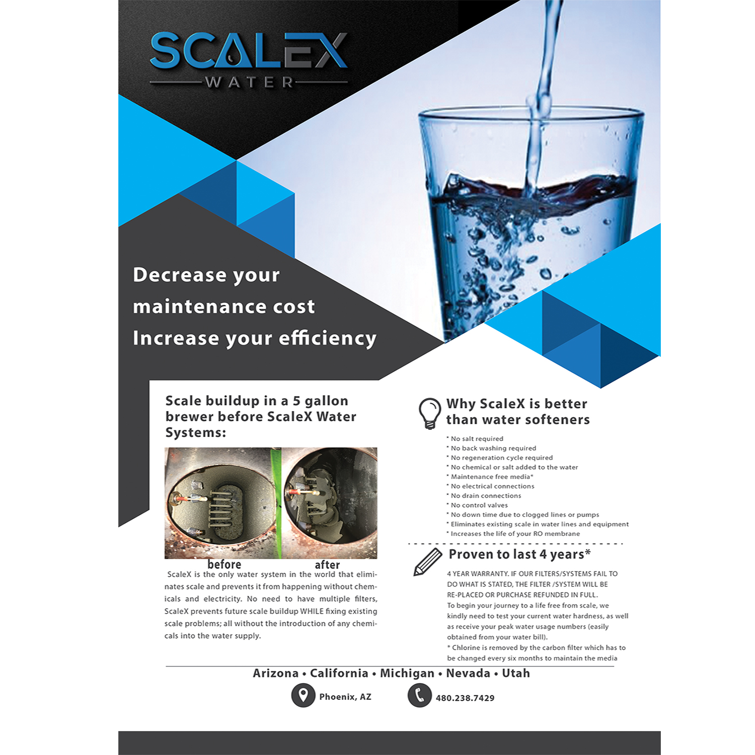 Flyer Design by jyllondon for ScaleX Pro Water | Design #17708785