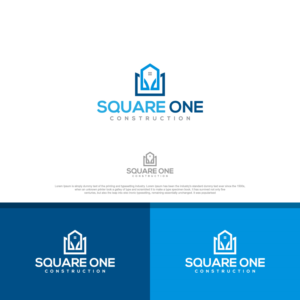 Square One Construction | Diseño de Logo por sushsharma99