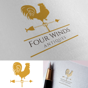 Four Winds Antiques | Diseño de Logo por Kimosis Designs