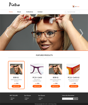 webdesign for a spectacles/glasses designer | Web-Design von Creative X Designs