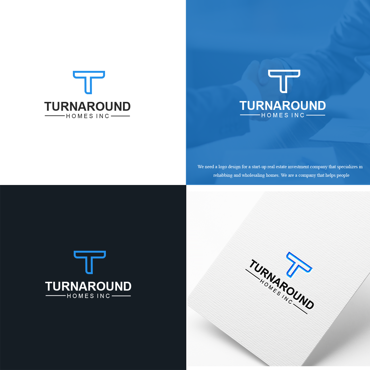 Logo Design by Graphisc Studio for Turnaround Homes, llc | Design #17872481
