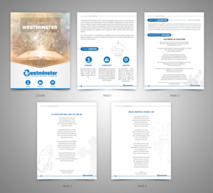 Westminster Church Bulletin Design | Design de Brochure par SAI DESIGNS