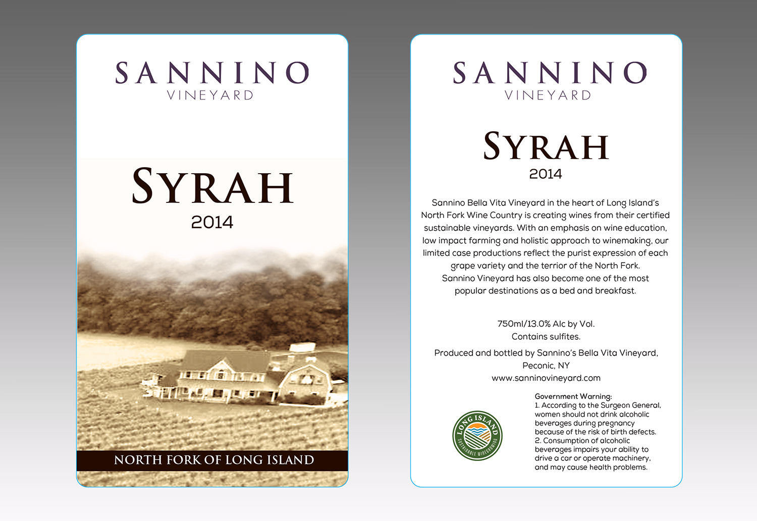 Packaging Design by colin welden for Sannino's Bella Vita Vineyard LLC | Design #17836058