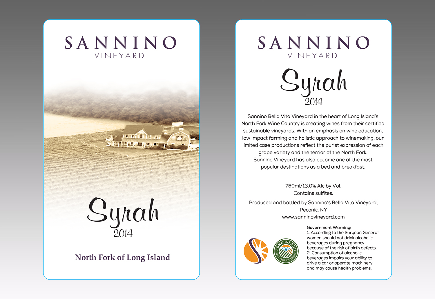 Design Emballage par colin welden pour Sannino's Bella Vita Vineyard LLC | Design #17877450