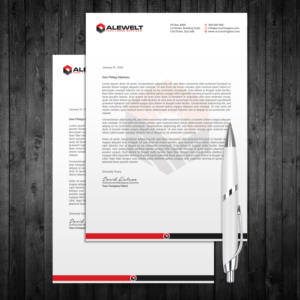 Stationery Design by OxonoArt for Alewelt Concrete, Inc. | Design: #17739998