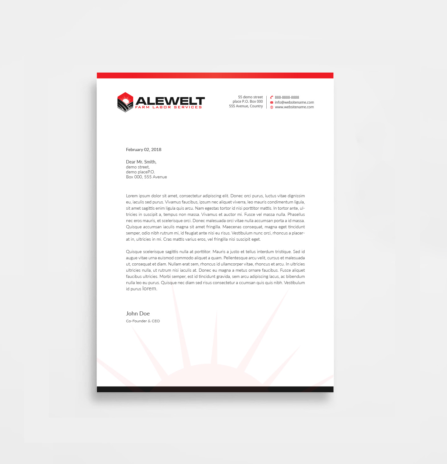 Stationery Design by Right_D for Alewelt Concrete, Inc. | Design #17721506