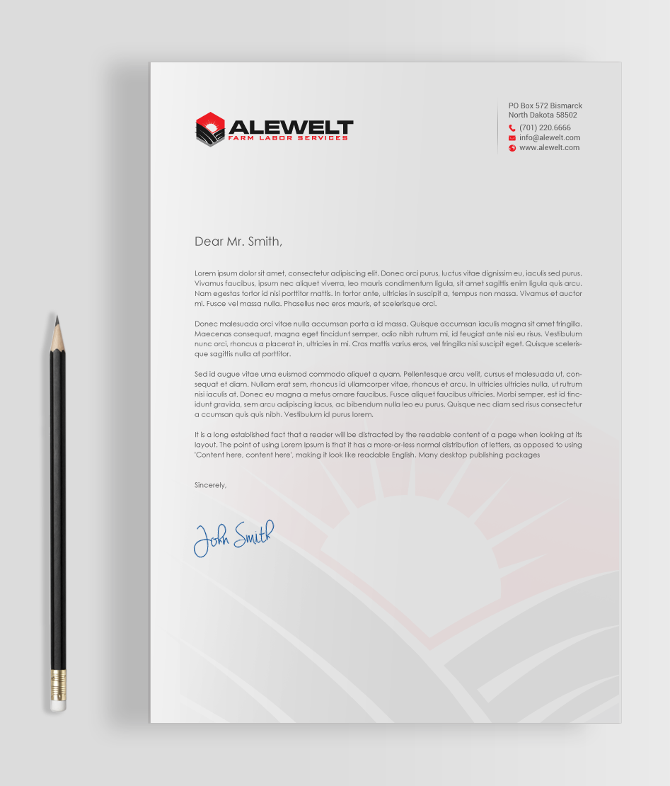 Stationery Design by chandrayaan.creative for Alewelt Concrete, Inc. | Design #17733720