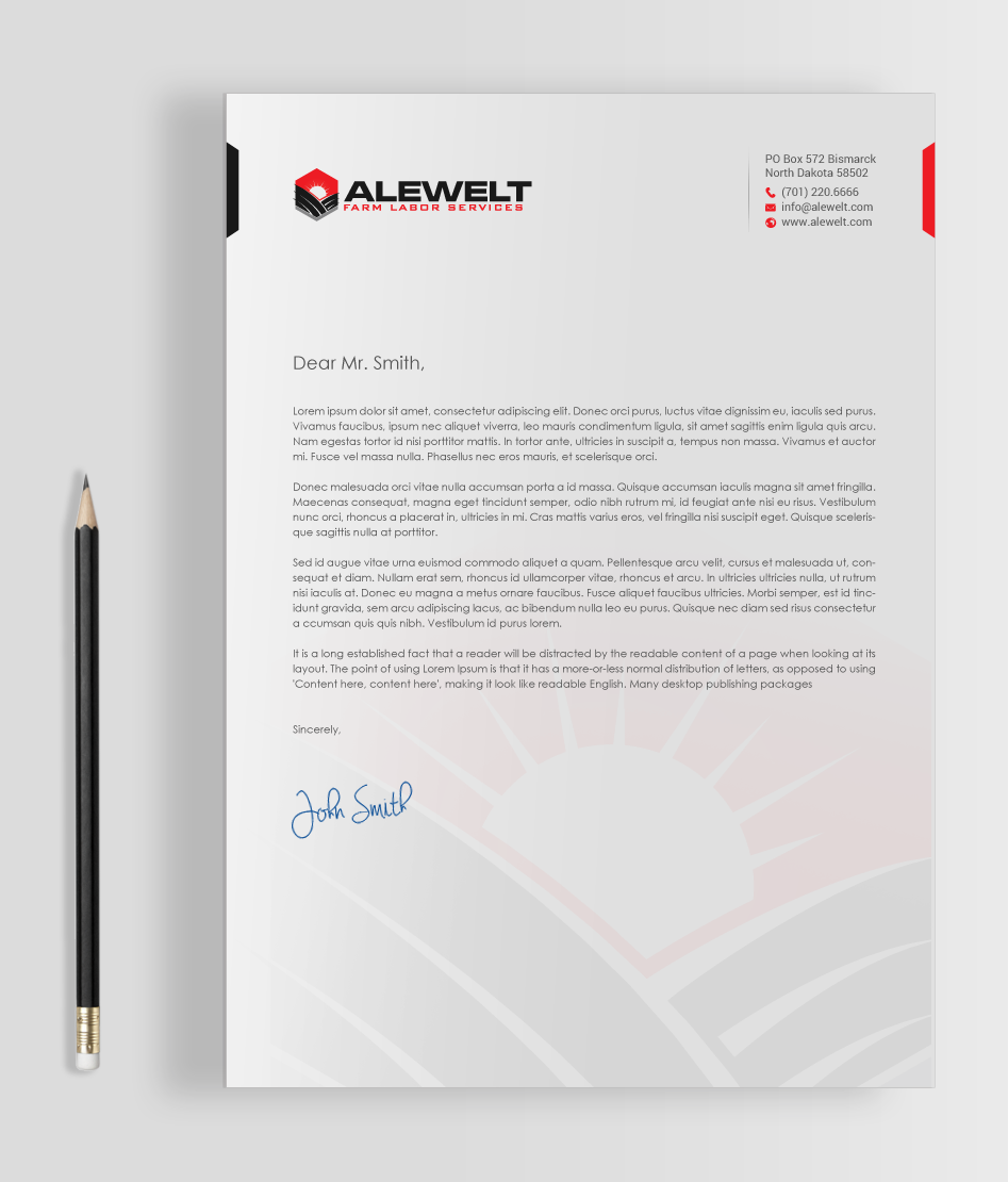 Stationery Design by chandrayaan.creative for Alewelt Concrete, Inc. | Design #17733727