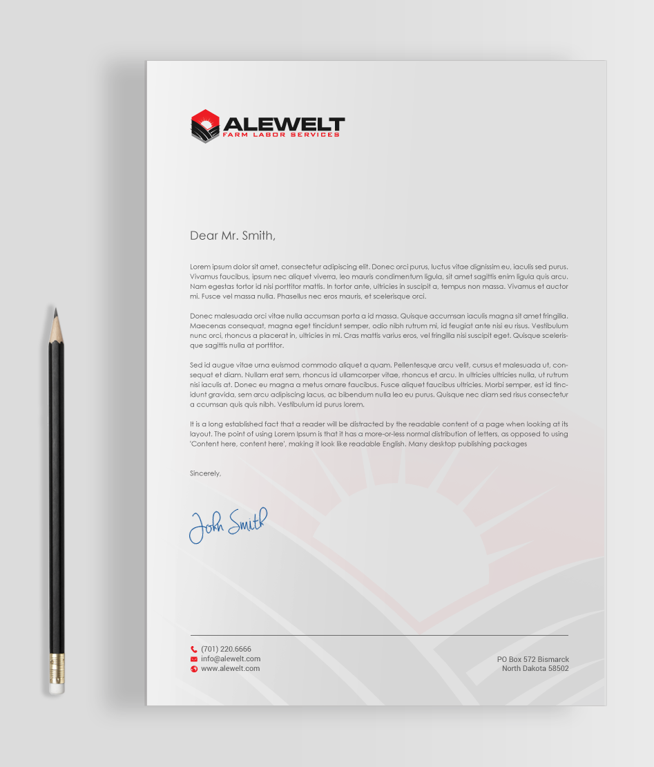 Stationery Design by chandrayaan.creative for Alewelt Concrete, Inc. | Design #17733729