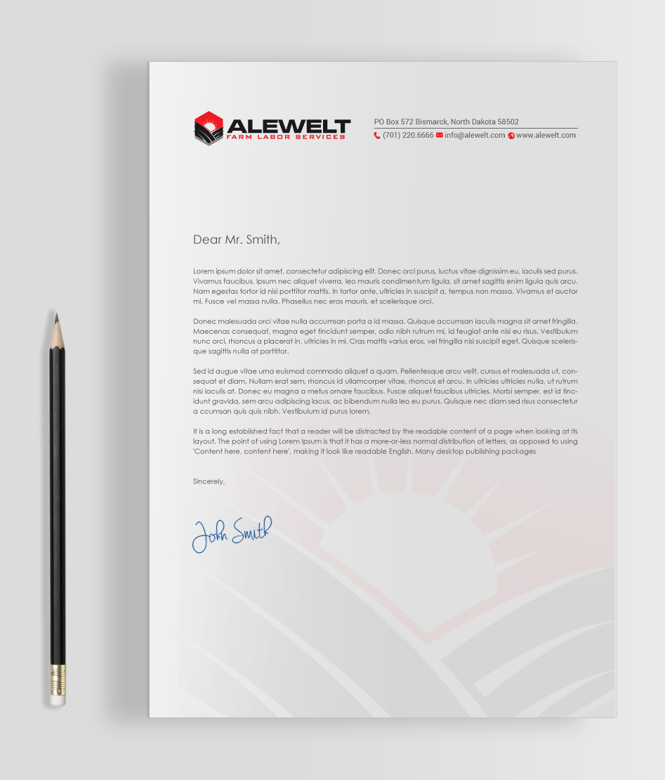 Stationery Design by chandrayaan.creative for Alewelt Concrete, Inc. | Design #17733730