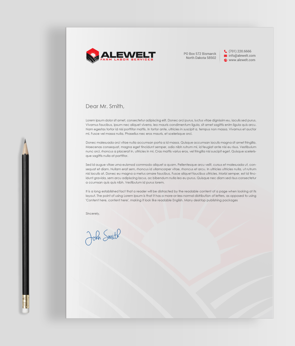 Stationery Design by chandrayaan.creative for Alewelt Concrete, Inc. | Design #17733731