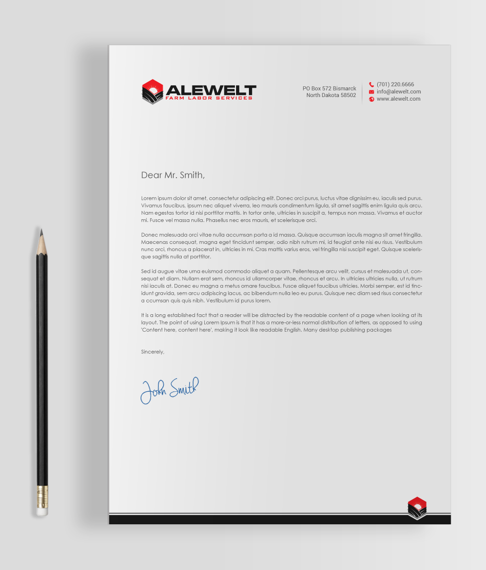 Stationery Design by chandrayaan.creative for Alewelt Concrete, Inc. | Design #17733747