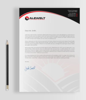 Stationery Design by chandrayaan.creative for Alewelt Concrete, Inc. | Design #17733790