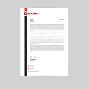 Stationery Design by bdesigner9 for Alewelt Concrete, Inc. | Design: #17726657