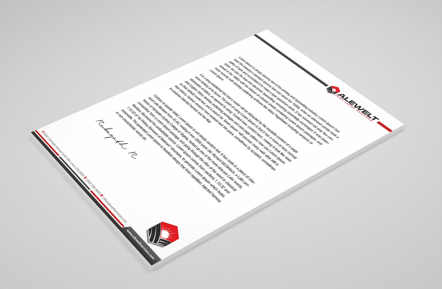 Stationery Design by Petter Goms for Alewelt Concrete, Inc. | Design #17721718