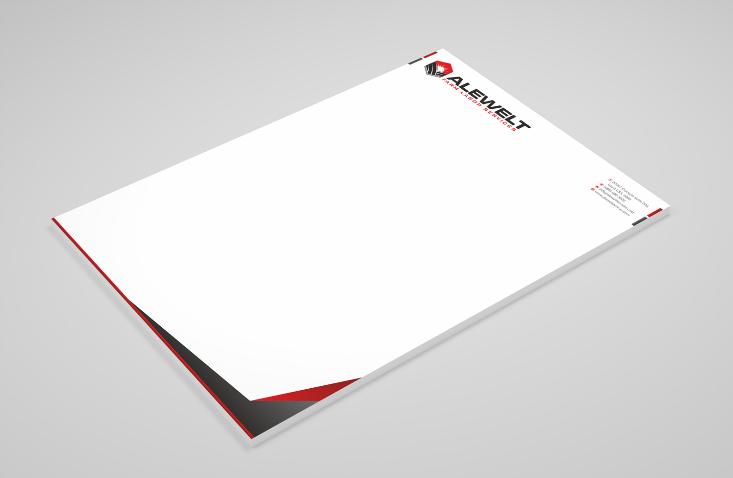 Stationery Design by Petter Goms for Alewelt Concrete, Inc. | Design #17724760