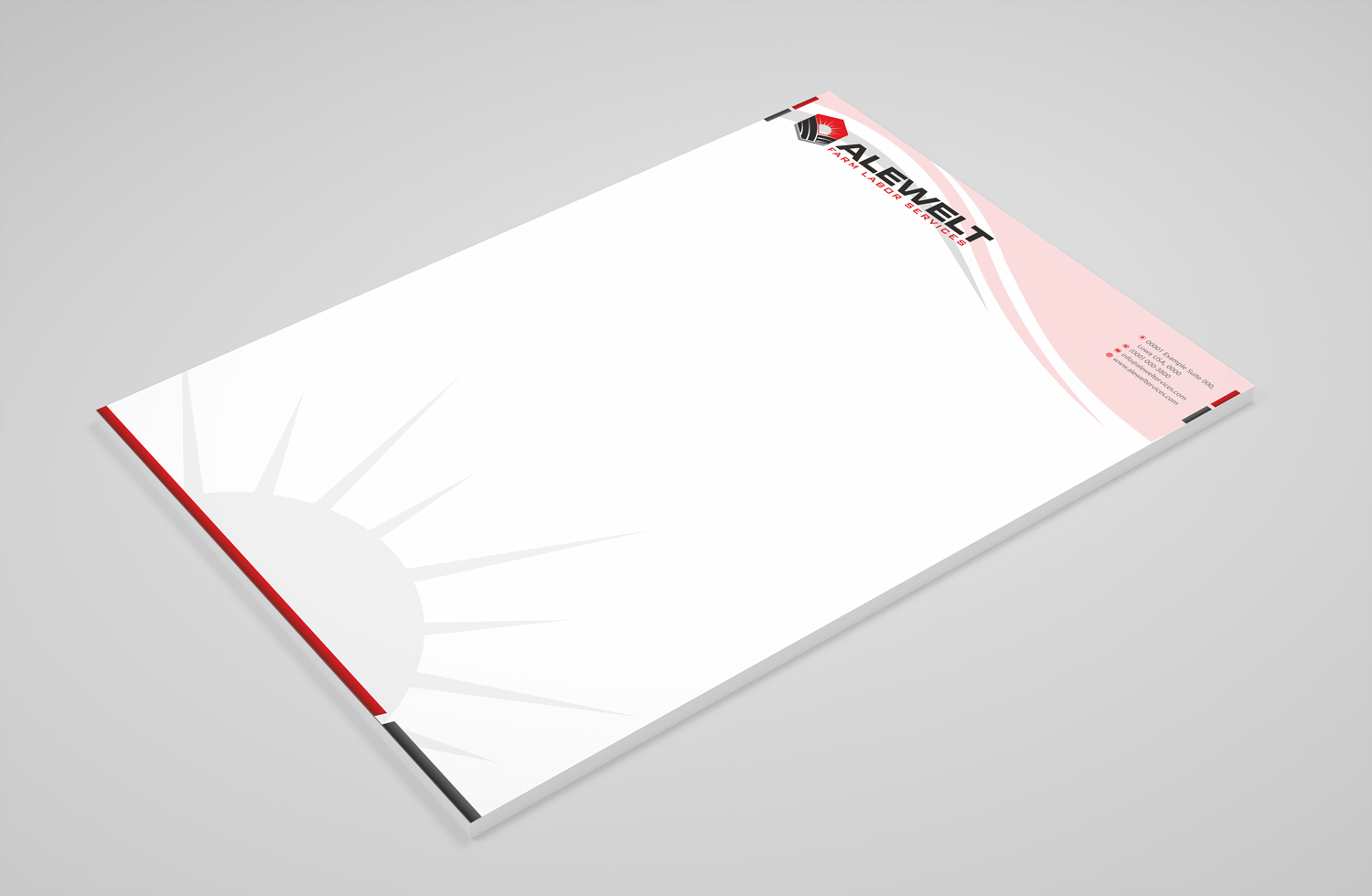 Stationery Design by Petter Goms for Alewelt Concrete, Inc. | Design #17725561