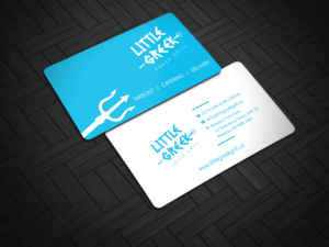 Business Card Design by Riz' for Little Greek Fresh Grill | Design: #17729787