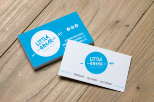 Diseño de Tarjeta de Presentación por JK18 para Little Greek Fresh Grill | Diseño #17728999